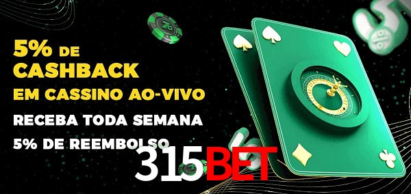 Promoções do cassino ao Vivo 315BET